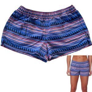Patagonia Women's Barely Baggies Shorts Small Geometric Aztec Southwestern Swim